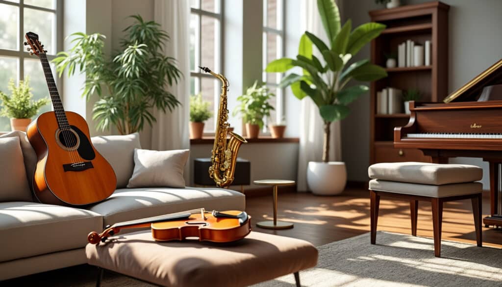 protégez vos instruments de musique chez vous grâce à une assurance habitation adaptée, garantissant sécurité et tranquillité d'esprit.